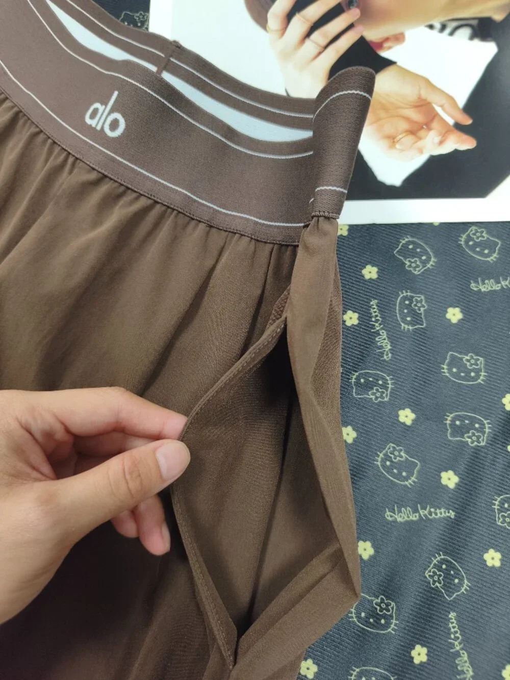 ALO Yoga Espresso Wide Leg XS Trouser Clean Girl Quiet Luxury Style(Regular)🏖😎 - Picture 6 of 7